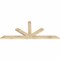 Ekena Millwork Saratoga Rough Sawn Timber Gable Bracket, Douglas Fir, 72"W x 30"H x 2"D x 4"F, 10/12 Pitch GBW072X30X0204SAR00RDF - alternate 2